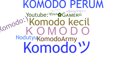 Nama panggilan - Komodo