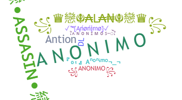 Nama panggilan - Anonimo
