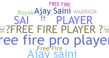 Nama panggilan - Freefireplayer