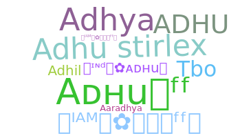 Nama panggilan - Adhu