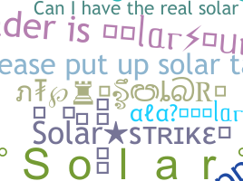 Nama panggilan - Solar