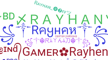 Nama panggilan - Rayhan