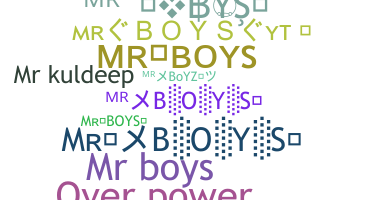 Nama panggilan - Mrboys
