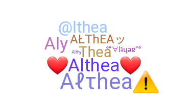 Nama panggilan - Althea