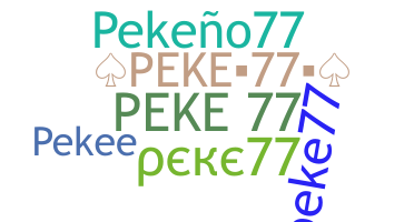 Nama panggilan - Peke77