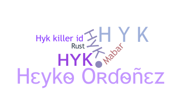 Nama panggilan - hyk