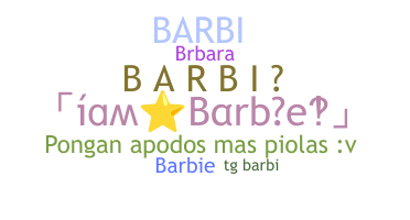 Nama panggilan - Barbi