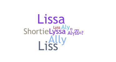 Nama panggilan - Alyssa