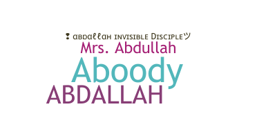 Nama panggilan - Abdallah