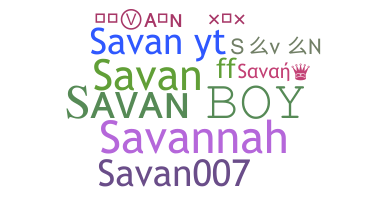 Nama panggilan - Savan
