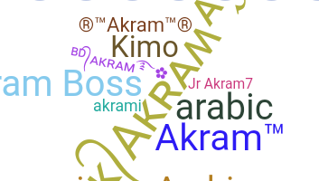 Nama panggilan - Akram