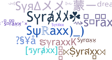 Nama panggilan - syraxx