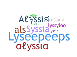 Nama panggilan - Alyssia