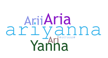 Nama panggilan - Ariyanna