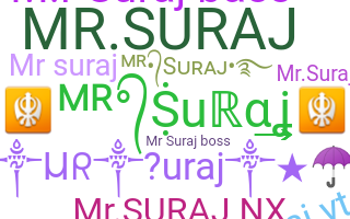 Nama panggilan - MrSuraj
