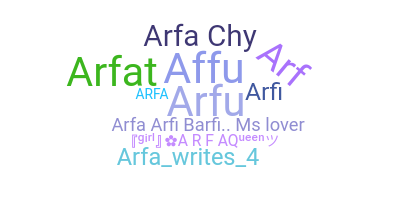 Nama panggilan - Arfa