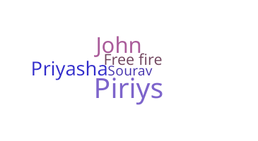 Nama panggilan - Piriya