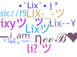 Nama panggilan - Lix