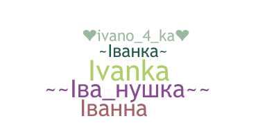 Nama panggilan - Ivanka