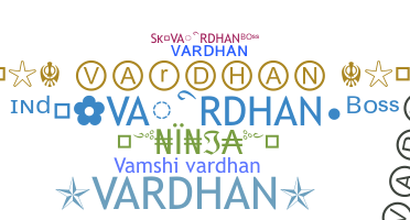 Nama panggilan - Vardhan
