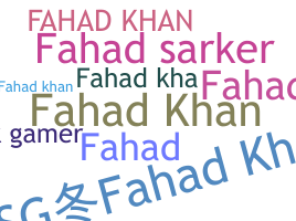 Nama panggilan - Fahadkhan