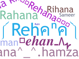 Nama panggilan - Rehana