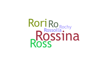 Nama panggilan - Rossana