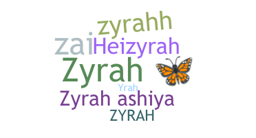 Nama panggilan - Zyrah