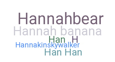 Nama panggilan - Hannah