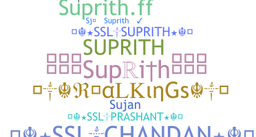 Nama panggilan - Suprith