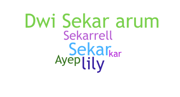 Nama panggilan - Sekar
