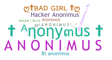 Nama panggilan - Anonimus