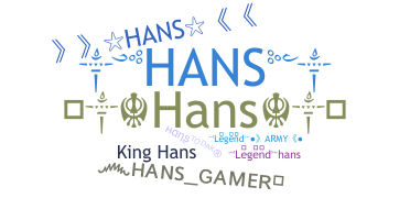 Nama panggilan - Hans