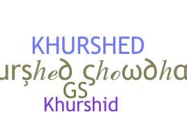 Nama panggilan - Khurshed