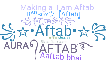 Nama panggilan - Aftab