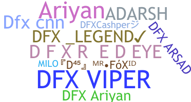 Nama panggilan - DFX