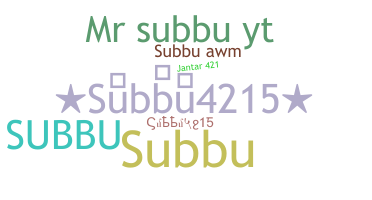 Nama panggilan - Subbu4215