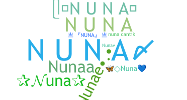 Nama panggilan - Nuna