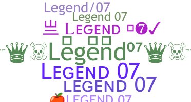 Nama panggilan - Legend07