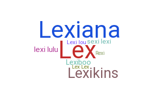 Nama panggilan - lexi