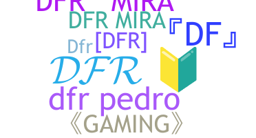 Nama panggilan - DFR