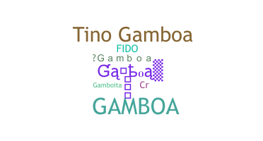 Nama panggilan - Gamboa