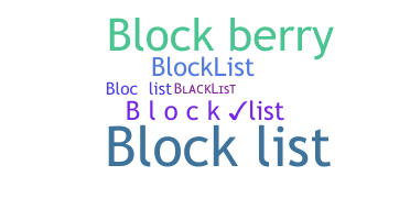 Nama panggilan - Blocklist