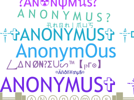 Nama panggilan - Anonymus