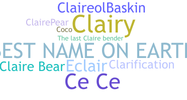Nama panggilan - Claire
