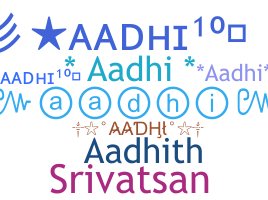 Nama panggilan - Aadhi