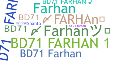 Nama panggilan - BD71Farhan