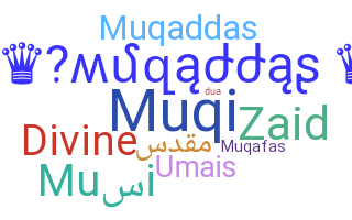 Nama panggilan - muqaddas