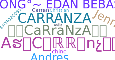 Nama panggilan - Carranza
