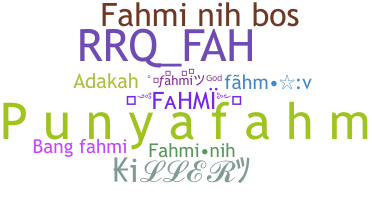 Nama panggilan - Fahmi